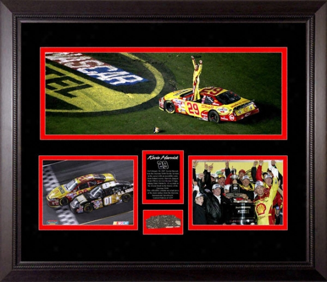 Kevin Harvick 2007 Daytona 500 Panoramic With Track Gun