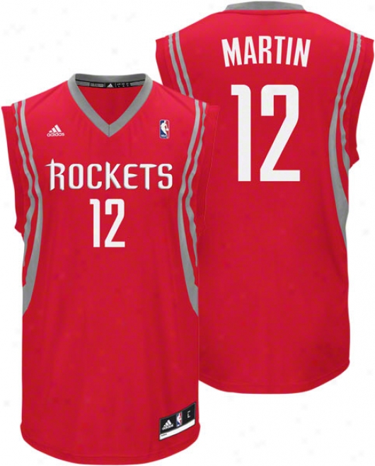 Kevin Martin Jersey: Adidas Revolution 30 Red Replica #12 Houston Rockets Jersey