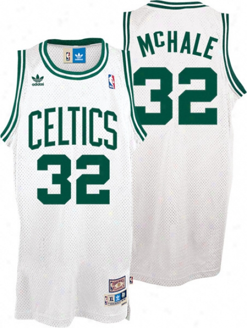 Kevin Mchale Jersey: Adidas White Throwback Swingman #32 Boston Celtics Jersey