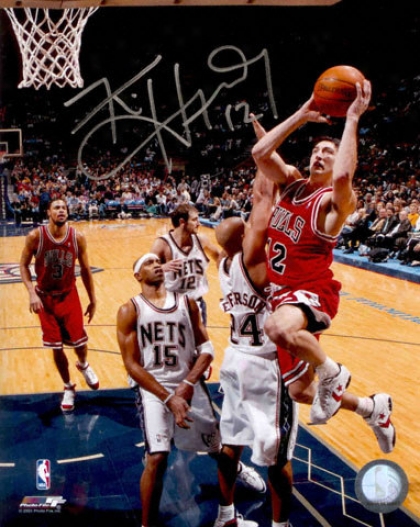 Kirk Hinrich Chicago Bulls -vs Nets- 8x10 Autographed Photograph