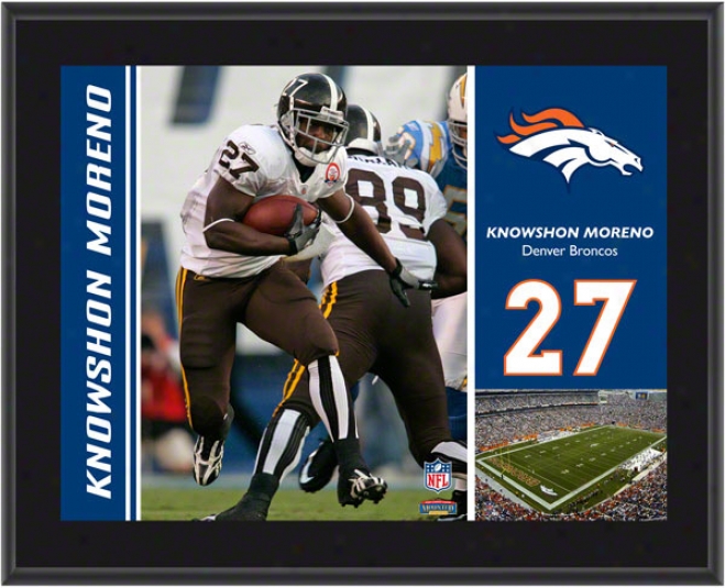 Knowshon Moreeno Plaque  Detakls: Denver Broncos, Sublimatec, 10x13, Nfl Plaque