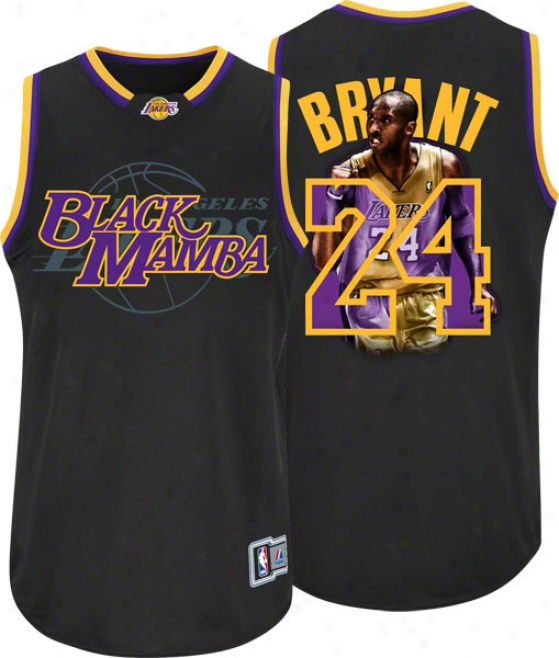 Kobe Bryant Los Angeles Lakers 'black Mamba' Majestic Notorious Jersey