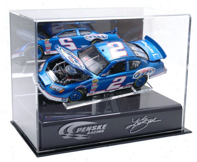 Kurt Busch 1/24th Die Cast Display Case With Platform