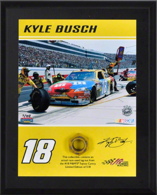 Khle Busch Lug Nut Plaque  Details: Race Used 2011, Limited Issue  Of 518