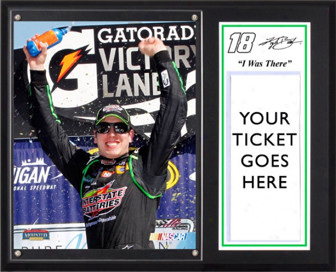 Kyle Busch Sublimated 12x15 Plaque  Details: 2011 Michigan 400 &quoti Was There&quot