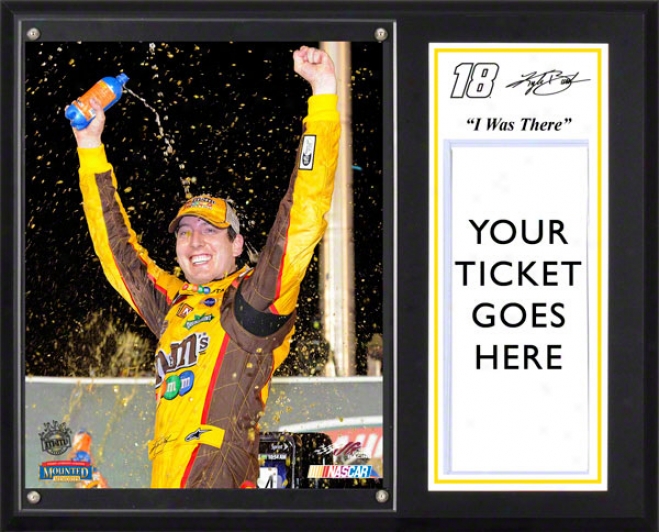 Kyle Busch Sublimated 12x15 Plaque  Details: 2011 Quaker State 400 Kentucky Speedway Inaugural Race, &quoti Was There&quot