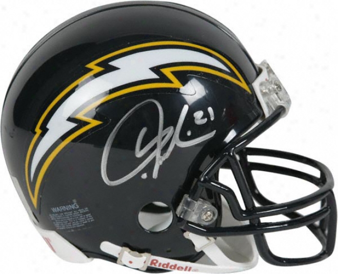 Ladainian Tomlinson Auutographed Blue Mni Helmet