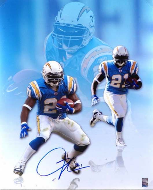 Ladainian Tomlinson San Diego Chaegers - Triple Exposure - Autographed 16x20 Ph0tograph