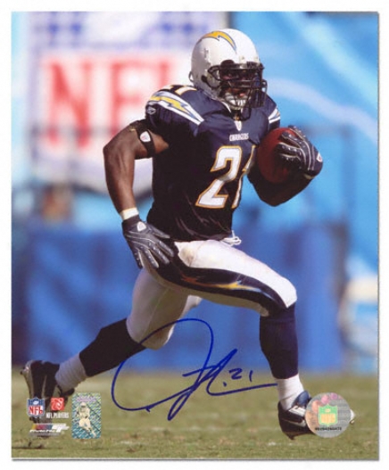 Ladainian Tomlinson San Dirgo Chargers - With Ball - Autographed 8x10 Photograph