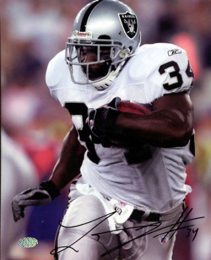 Lamont Jordan Oakland Raiderss 8x10 Autographed Photograph