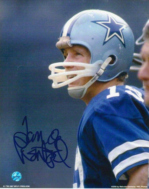 Spear Rentzel Dallas Cowboys Autographed 8x10 Photo On The Sideline