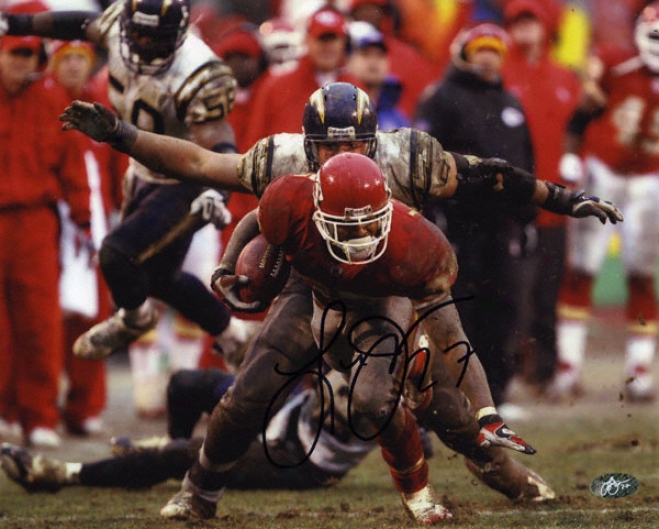 Larry Johnson Kansas City Chiefs Autographed 8x10 Phtograph