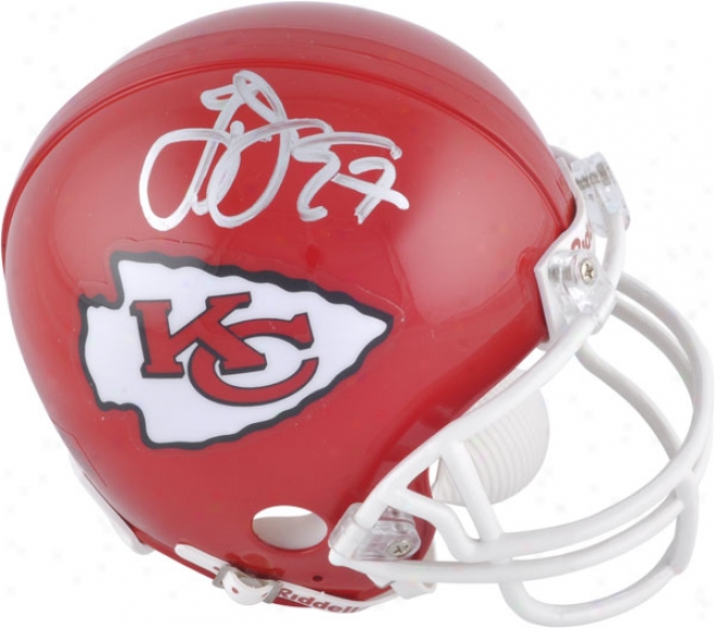 Larry Johnson Kansas City Chiefs Autographsd Mini Helmet