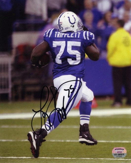 Larry Tripplett Indianapolis Colts - Running With Fumble Recovery - 8x10 Autographed Photograph