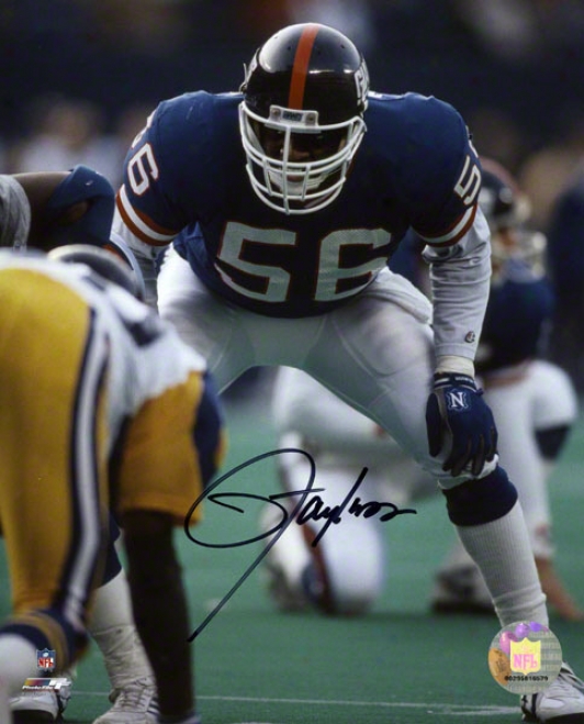 Lawrence Taylor Recent York Giants Autographed 8x10 Photograph