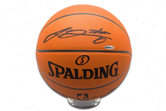 Lebron James Miami Heat Autographed Official Nba Spalding Basketball