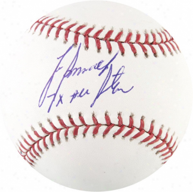 Lee Smith Autographed Baseball  Details: &quot7x All Star&quot Inscription