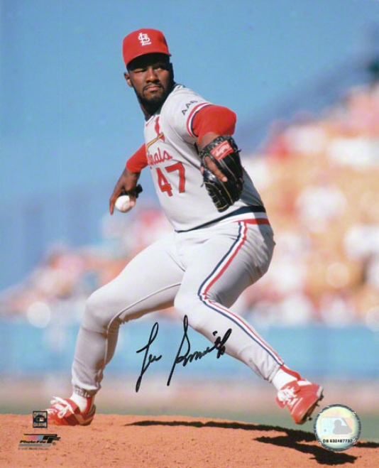 Leeward Smith St. Louis Cardinals - Pitching - 8x10 Autographed Photograph