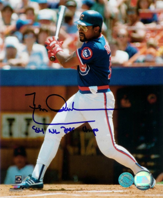 Leon Durham Chicago Cubs Autographed 8x10 Photo W/ Inscriptkon &quot84 Nl East Champs&quot