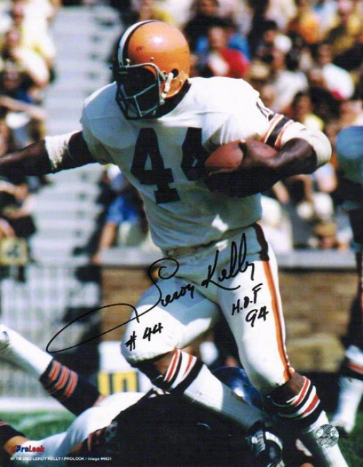 Leroy Kelly Autographed Cleveland Browns 8x10 Photo