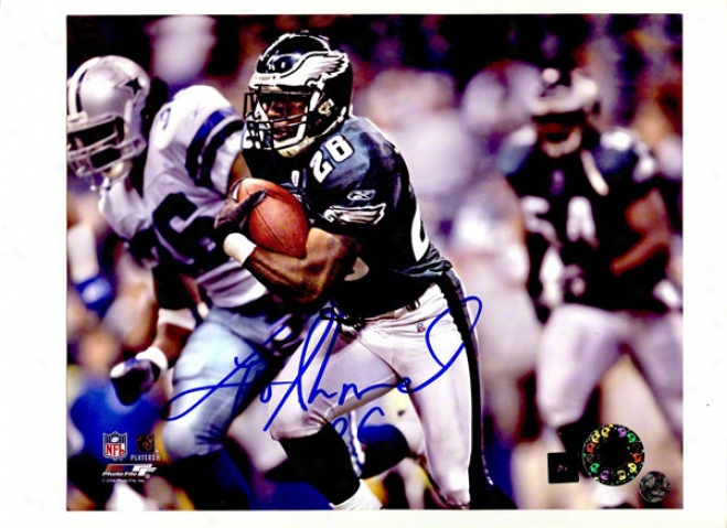 Lito Sheppard Autographed Philadelphia Eaglee 8x10 Photo