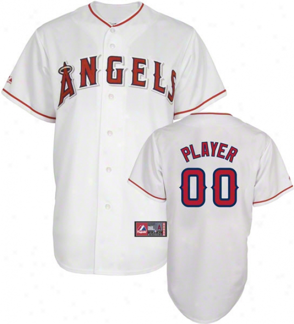 Los Angeles Angels Of Anaheim -any Player- Home Mlb Replica Jersey