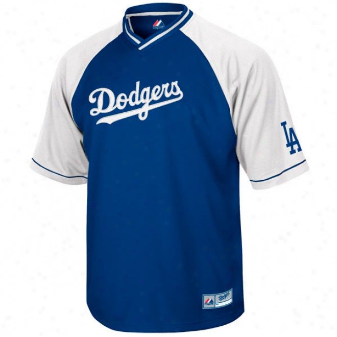 Los Angeles Dodgers Full Force V-neck Rag1an Jersey