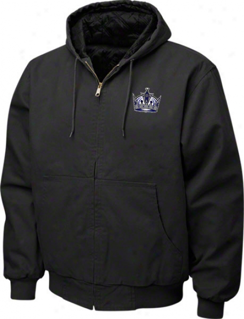 Los Angeles Kings Jacket: Black Reebok Cumberland Jacket