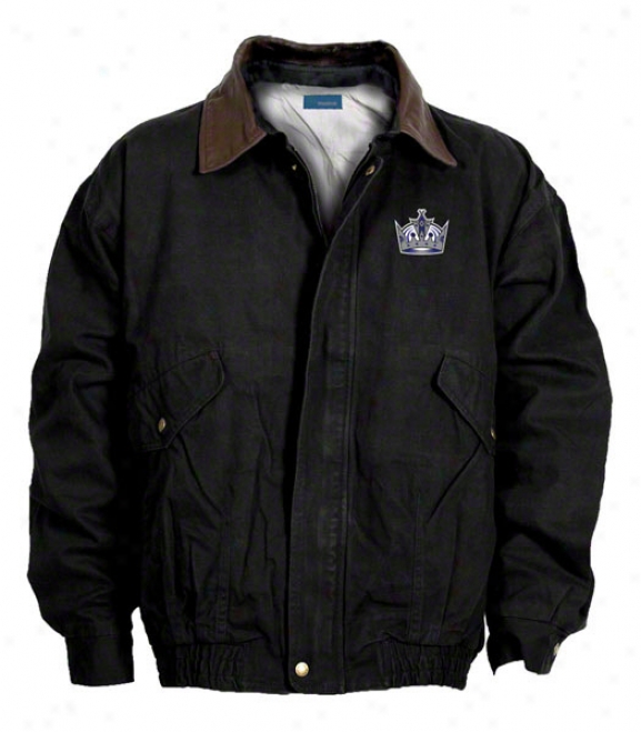 Los Angeles Kings Jacket: Black Reebok Navigator Jacket