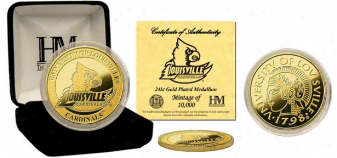 Louisville Cardinals 24kt Gold Coin