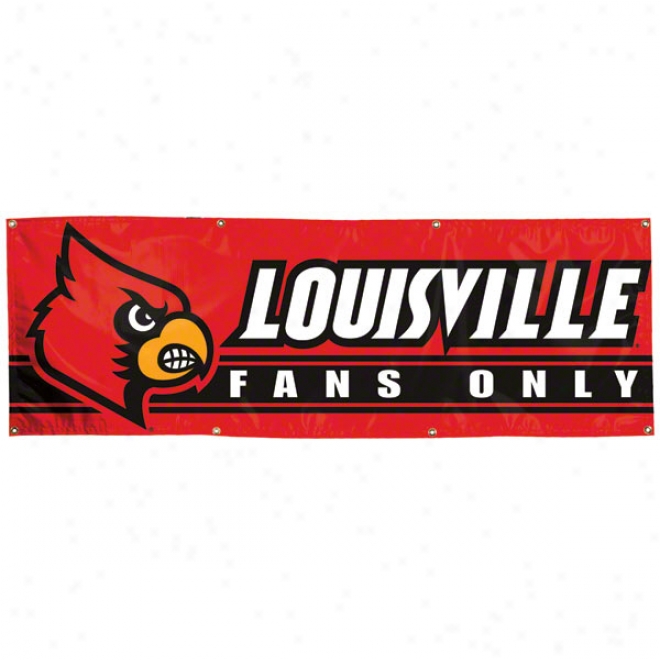 Louisville Cardinals 2x6 Vinyl Banner