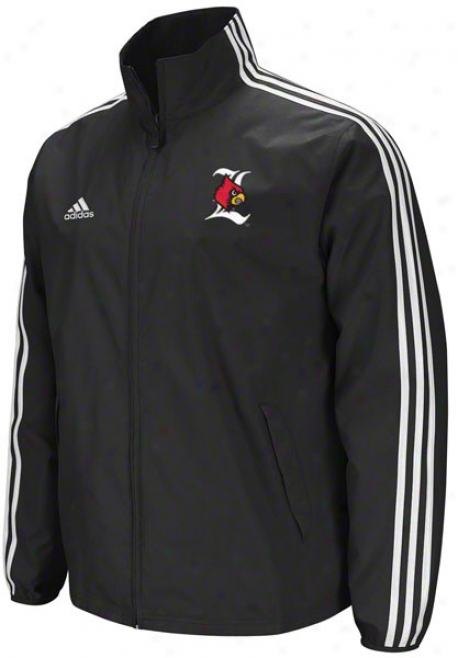Louisville Cardinals Black Adidas Lightweight Jacket
