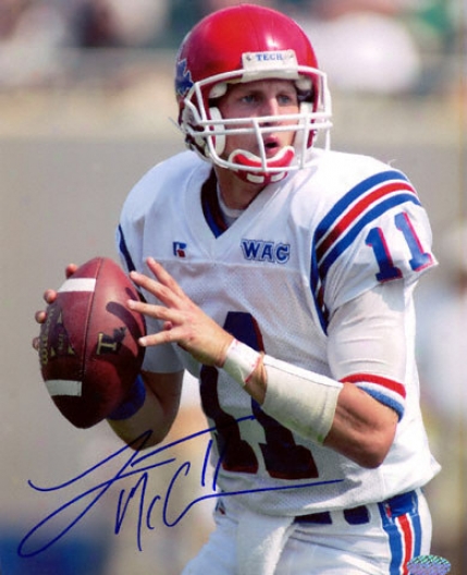 Luke Mccown Louisiana Tech Bulldogs 8x10 Autographed Photograph