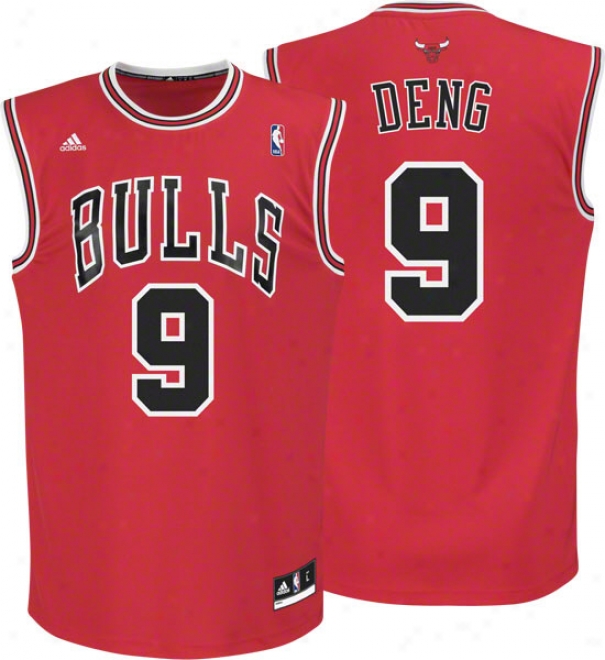 Luol Deng Jersey: Adidas Revolution 30 Red Replica #9 Chicago Bulls Jersey