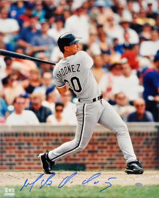 Magglio Ordonez Autographed Photo  Details: Chicago White Sox 16x20 Photo