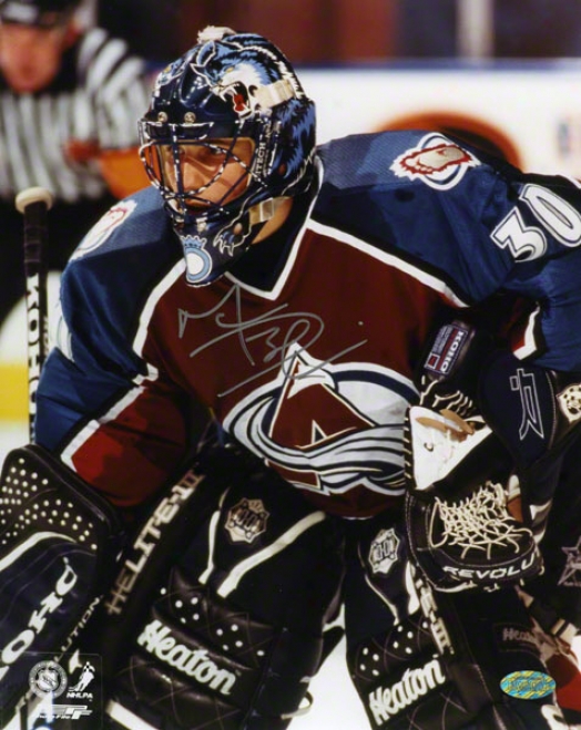 Marc Denis Colorado Avalanche - Action2 - 8x10 Autographed Photograph