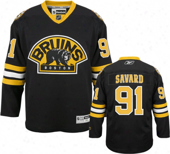 Marc Savard Jesey: Reebok Alternate #91 Boston Bruins Premier Jersey