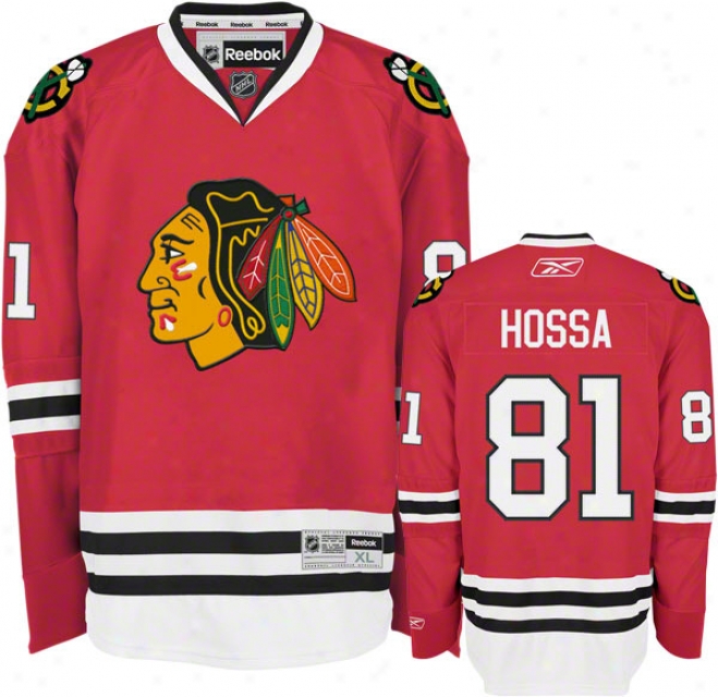 Marian Hossa Jersey: Redbok Red #81 Chicago Blackhawks Premier Jersey