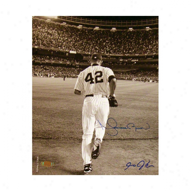 Mariano Rivera Autographed Phootgraph  Details: New York Yankees, Sepia Photo, 8x10