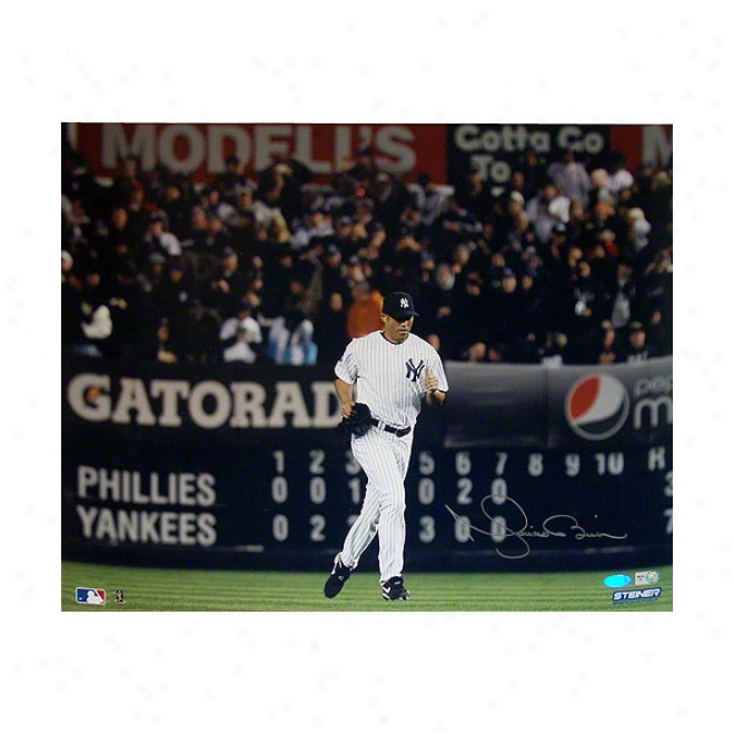 Mariano Rivera Unaccustomed York Yankees 16x20 Autographed 2009 World Series Game Photograph