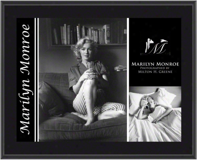 Marilyn Monroe - Couch/bed - Sublijated 10x13 Plaque