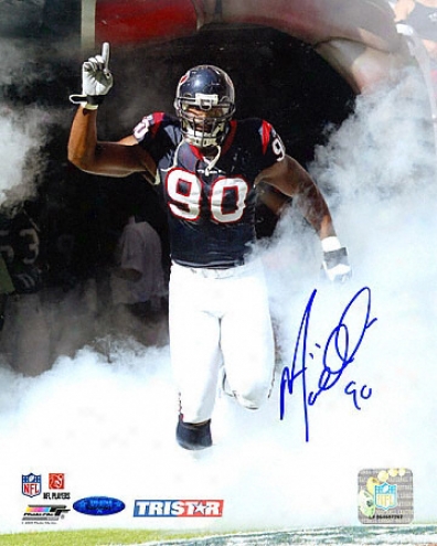 Mario Williams Autographed Photograph: Houston Texas 8x10 Photograph - Tunnel Entrance