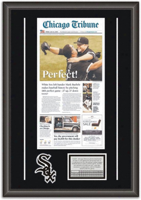 Mark Buehrle Chicago White Sox -perfect Game- Framed Newspaper