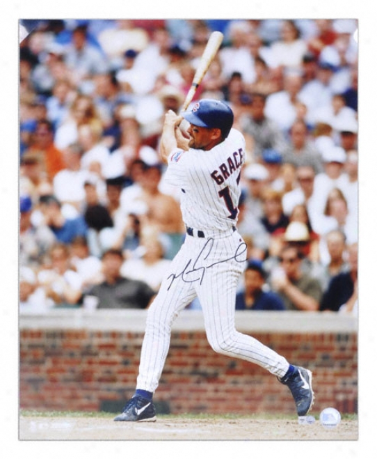 Mark Grace Chicago Cubs - Hltting - Autographed 16x20 Photograph