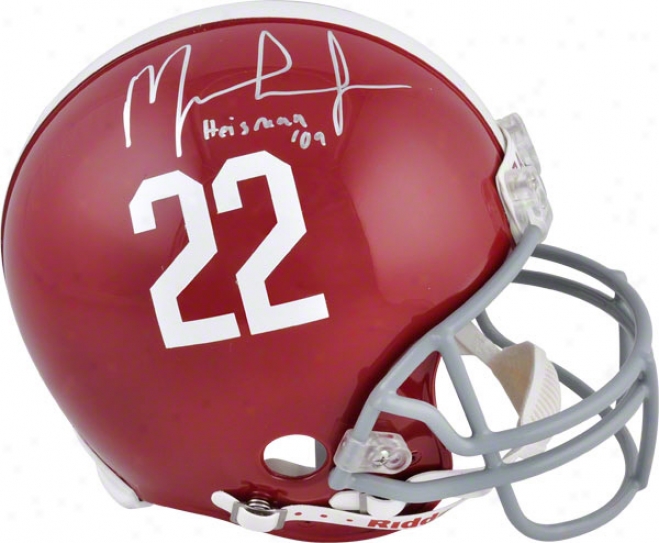 Mark Ingram Autograpud Pro Helmet  Details: Alabama Crimson Tide, Heisman 2008 Inscription