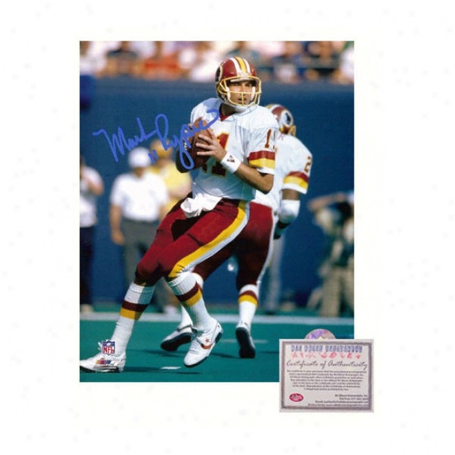 Mark Rypien Washington Redskins - Dropping Bck - Autographed 16x20 Photograph