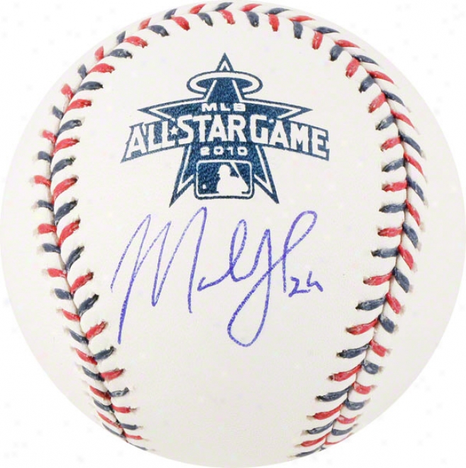 Marlon Byrd Autographed Baseball  Details: 2010 Altogether Star Baseball