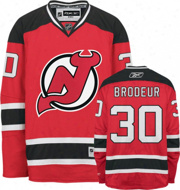 Martin Brodeur Jersey: Redbok Red #30 New Jersey Devils Premier Jersey