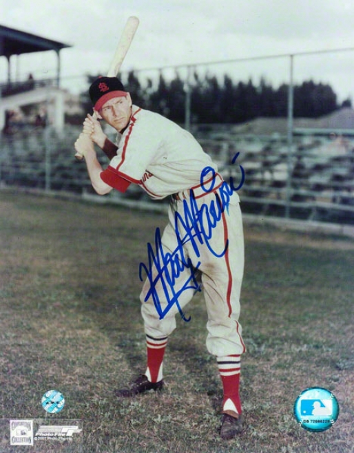 Marty Mario St. Louis Cardinals Autographed 8x10 Photo Batting Stance