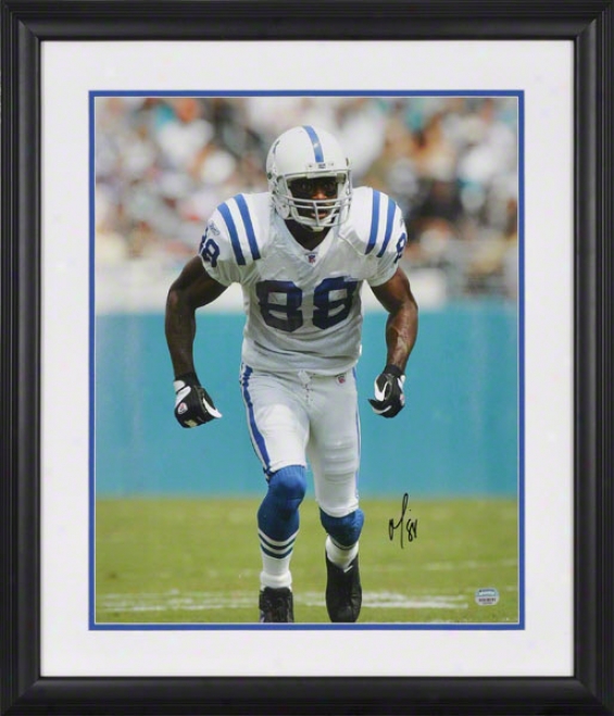 Marvin Harrison Framed Autographed 16x20 Photohraph  Details: Indianapolis Colts